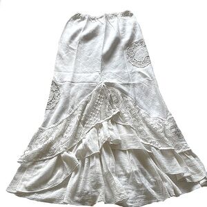 Handmade Linen-Cotton Skirt | Size S | Authentic Artisan Piece | €400 / $800 CAD